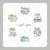 Papel de Arroz Kit Amigas 2 - Cortado