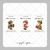 Papel de Arroz Kit Figurinhas Natal - Cortados