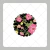 Papel de Arroz Kit Floral Preto - Cortado 5cm - 6 unidades