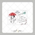 Papel de Arroz - Cookie Post Card Fui chuva 3 - Cortado - comprar online