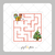 Papel de Arroz Kit Natal Labirinto Árvore - Folha Inteira