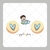 Papel de Arroz Kit Chá de Bebê Menino Doodle - Folha Sem Corte