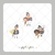 Papel de Arroz Kit Mundo Bita - Cortado com 6 unidades