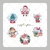 Papel de Arroz Kit Natal Fofo - Folha Sem Corte