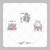 Papel de Arroz Kit Páscoa Romântica - Cortado quadrado 6x6 cm