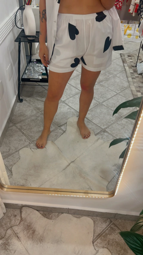 Shorts de Algodão - Coração Negro