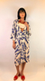 Kimono de Viscose Lagosta Azul - Collab Cafira - Lantejoula Shining