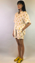 Pijama de Viscose Manga Curta e Shorts - Ovo Frito Branco na internet