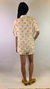 Pijama de Viscose Manga Curta e Shorts - Ovo Frito Branco - Lantejoula Shining