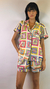 Pijama Psicodélico Branco - Manga Curta e Shorts - comprar online