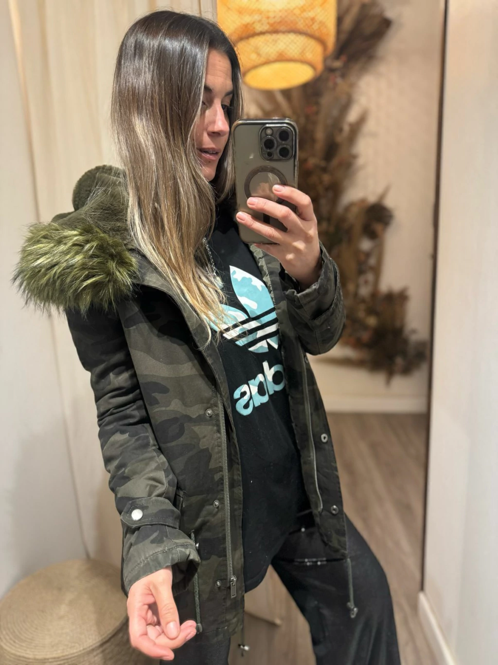 Parka camuflada