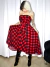 Saia Longa/ Vestido Xadrez - Miniminou