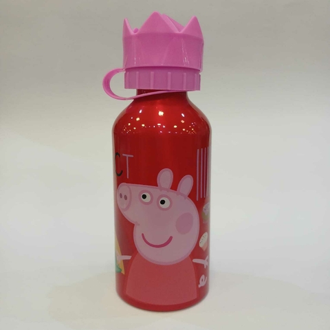 Botella Cantimplora de Aluminio Antivuelco Peppa Pig