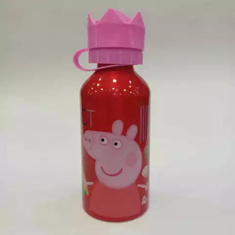Botella Cantimplora de Aluminio Antivuelco Peppa Pig
