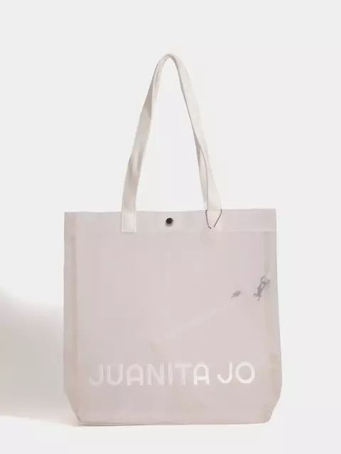 Tote Bag De Playa Blanco Nissi