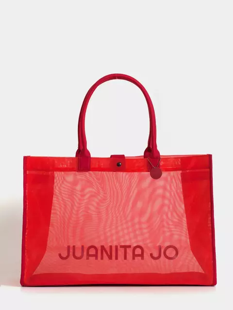 Bolso De Playa Rojo Nissi