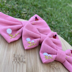 Laço Rosa Joaninha (unidade) - comprar online