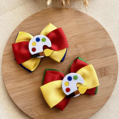 Laço colorido aquarela (1 peça)