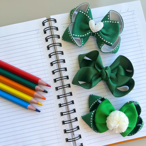 Kit escolar M - verde (3 peças)