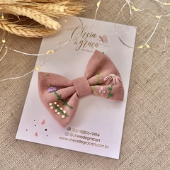 Laço Rosa Seco Flores e folhas (unidade) - comprar online
