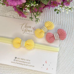 Laço Tricô bordado (unidade)