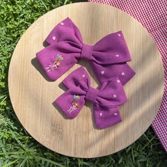 Laço Orquídea Menina e seus balões (unidade) - comprar online