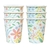 Copos De Papel Flores 08 Unidades