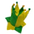 Chapéu Cartola Bobo da Corte Verde e Amarelo - comprar online