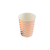 Copo de Papel Rosê Gold Chevron - 10 unidades