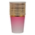 Copo de Papel Degradê Pink - 08 unidades - comprar online