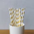 Canudos de Papel Dourado - 12 unidades - Criativa Festas