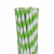 Canudos de Papel Verde Listrado