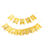 Faixa Happy Birthday Glitter Dourado