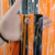 Cortina Metalizada Laranja e Preto - comprar online