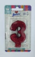 Image of Vela Glitter Vermelho - Números