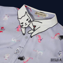 Pastel Kitten Neck Sky - Manga Larga en internet