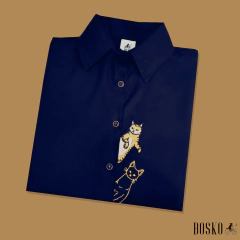 Hello Cat -Manga Larga Unisex