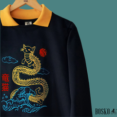 Cat Dragon Gold Yellow - Buzo Sport Unisex - comprar online