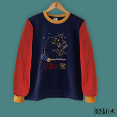 Hello Cat Combinado - Buzo Unisex