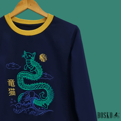 Cat Dragon Blue - Buzo Unisex - comprar online