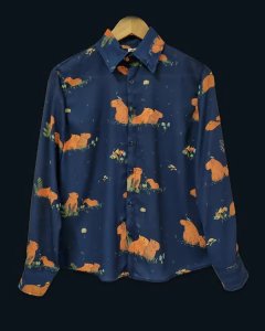 Blue Capibara - Manga Larga Unisex - comprar online