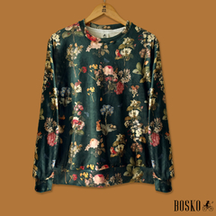 Fox Garden Green Sweater - Unisex