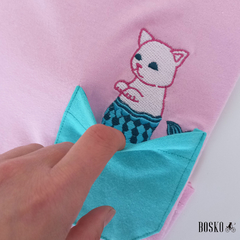 Remera Secret Cat Rosa - Unisex en internet