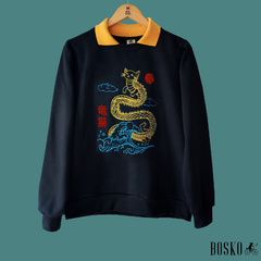 Cat Dragon Gold Yellow - Buzo Sport Unisex
