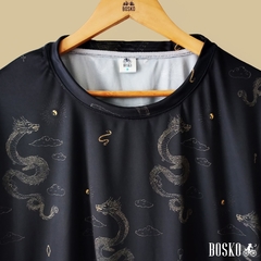 Remera Gold Dragon - Unisex Oversize - comprar online