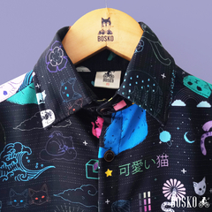 Neon Cats - Modelo Corto Boxy - comprar online