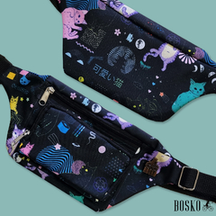 Riñonera - Neon Cats - Bosko Tienda