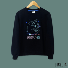 Neon Hello Cat - Buzo Unisex