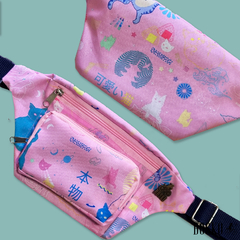 Riñonera - Pink Neon Cats - Bosko Tienda