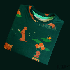 Dachshund Park Sweater Gamuzado - Unisex - comprar online